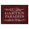 Gartenparadies Fußmatte mit floralen Ornamenten