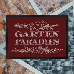 Gartenparadies Fußmatte mit floralen Ornamenten
