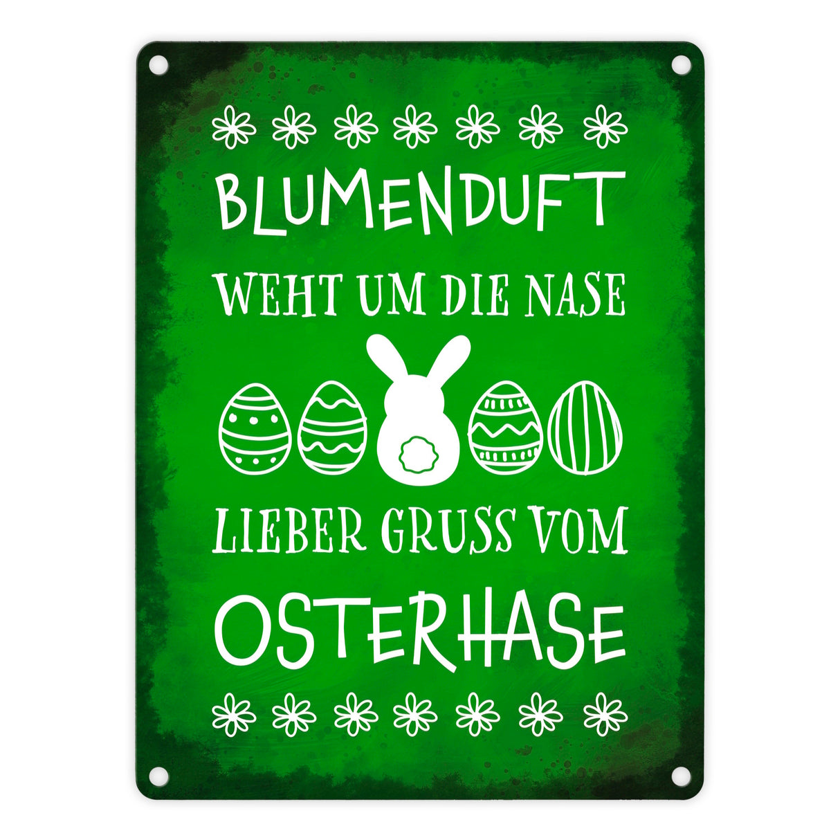 Lieber Gruß vom Osterhase Metallschild