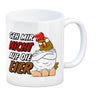 Geh mir nicht auf die Eier Kaffeebecher mit genervtem Huhn