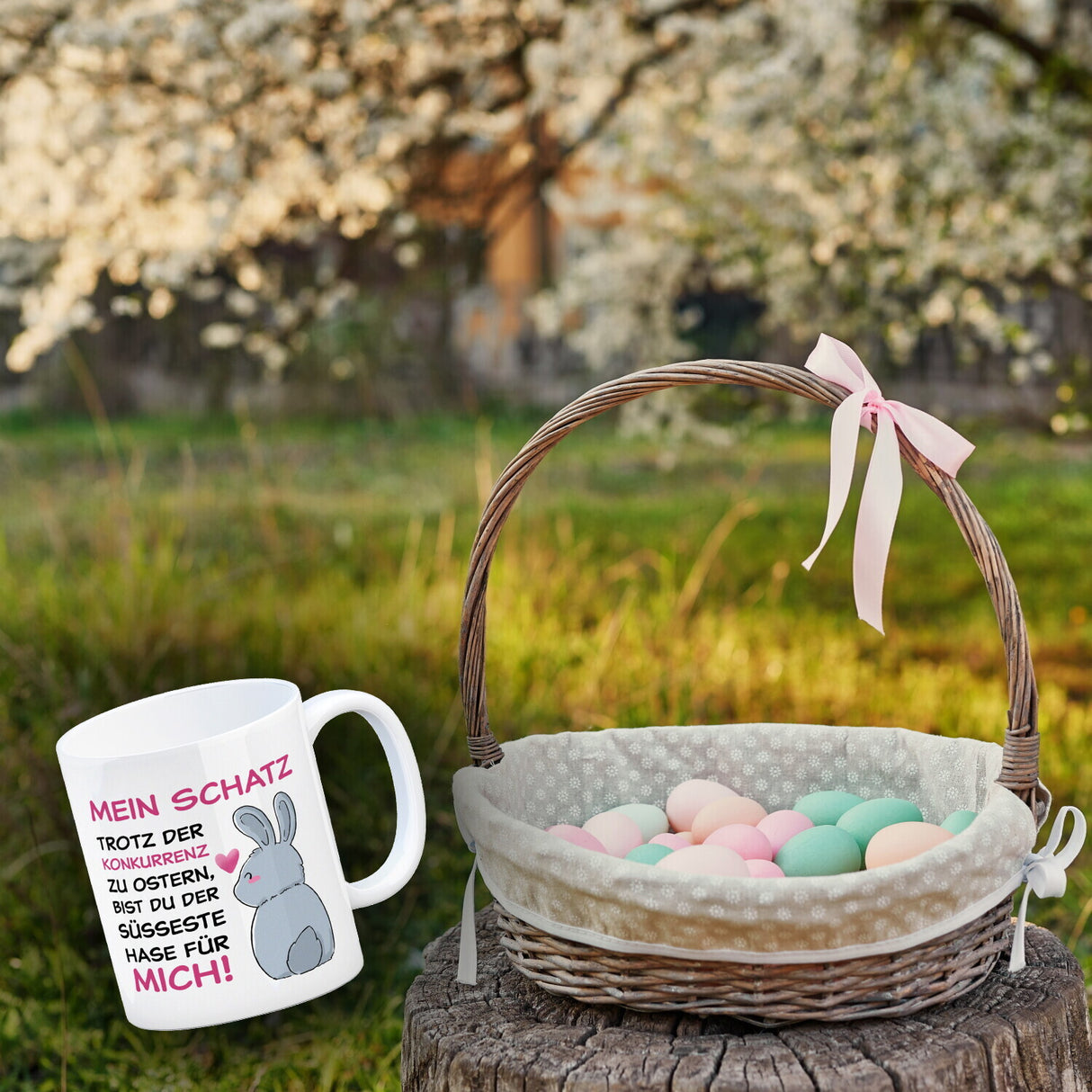 Mein Schatz, du bist der süßeste Hase für mich Kaffeebecher