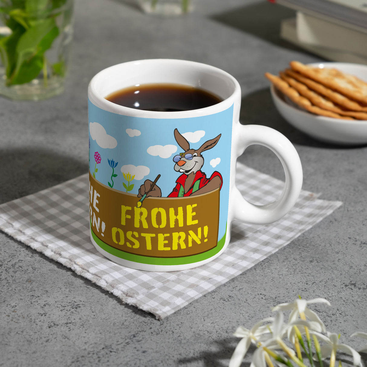 Frohe Ostern! Osterhase Kaffeebecher