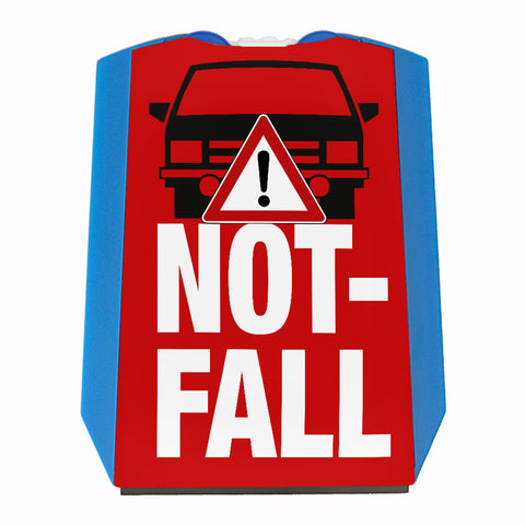 Notfall mit dem PKW Parkscheibe mit Auto Motiv in rot und 2 Einkaufswagenchips