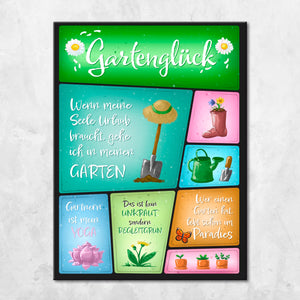 Gartenglück Kühlschrankmagnete im 8er Set für Gartenfreunde
