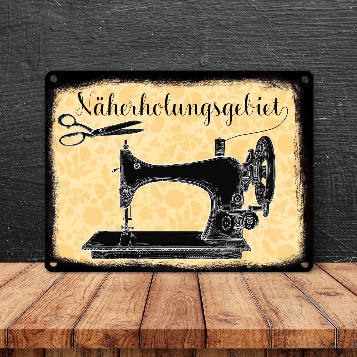 Näherholungsgebiet witziges Metallschild für alle die gerne Nähen