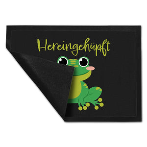 Hereingehüpft Fußmatte mit süßem Frosch