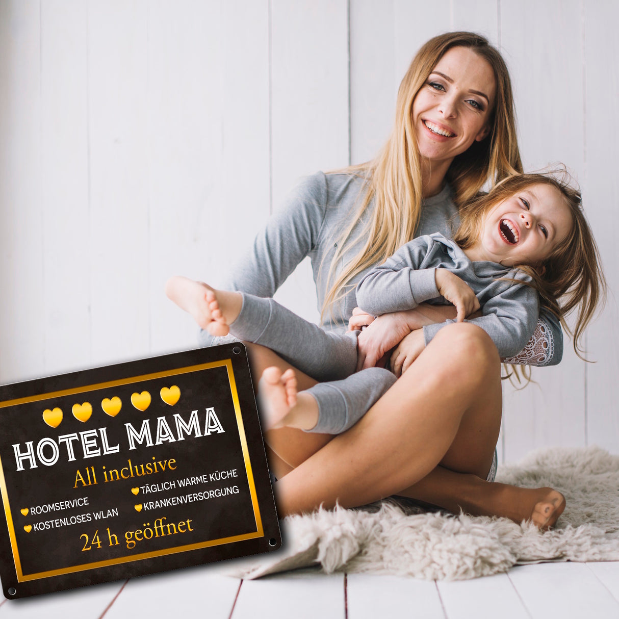 Hotel Mama - All inclusive Metallschild