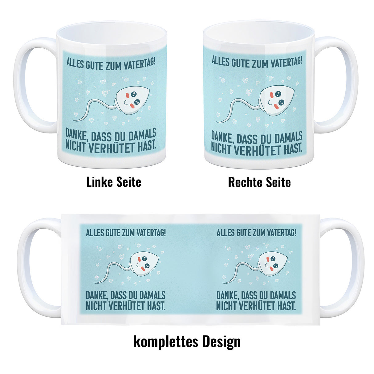 Danke, dass du damals nicht verhütet hast Kaffeebecher zum Vatertag