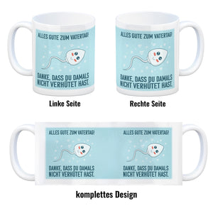 Danke, dass du damals nicht verhütet hast Kaffeebecher zum Vatertag