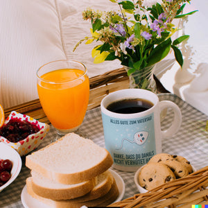 Danke, dass du damals nicht verhütet hast Kaffeebecher zum Vatertag
