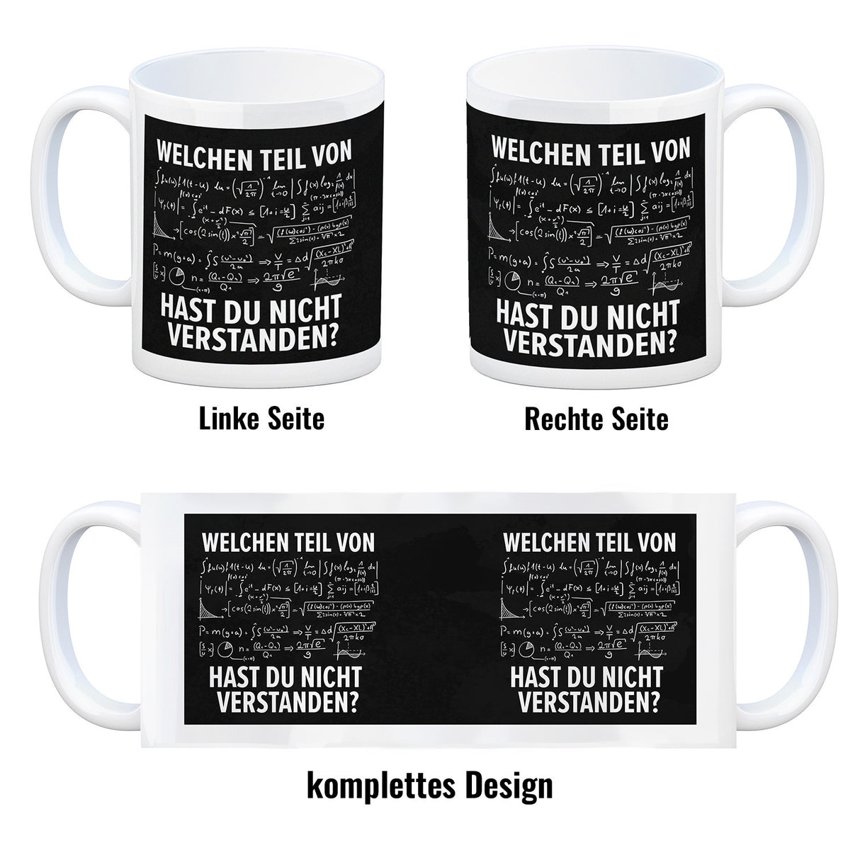 Welchen Teil von… hast du nicht verstanden Mathematische Formel Kaffeebecher