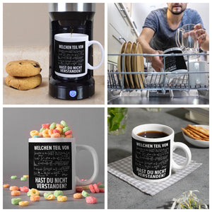 Welchen Teil von… hast du nicht verstanden Mathematische Formel Kaffeebecher