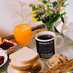 Welchen Teil von… hast du nicht verstanden Mathematische Formel Kaffeebecher