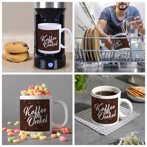 Kaffeeonkel Kaffeebecher zum Thema Koffeinjunkie