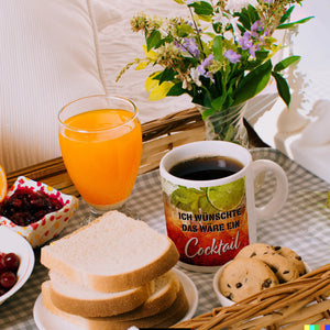 Ich wünschte das wäre ein Cocktail Kaffeebecher mit Cocktailmotiv