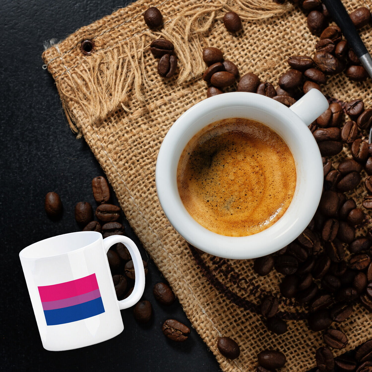 Bisexual Flagge Gleichberechtigung Kaffeebecher
