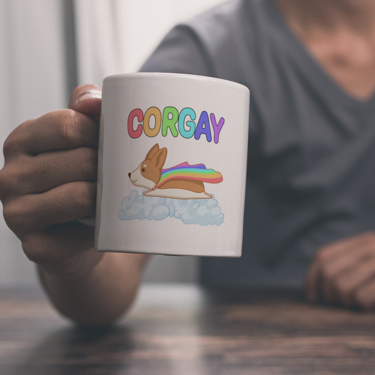 Corgay Hund LGBT-Bewegung Kaffeebecher