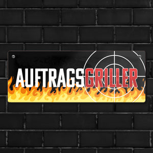 Auftragsgriller Fadenkreuz Metallschild für den Grill