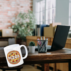 Ich will Pizza und nicht deine Meinung Kaffeebecher
