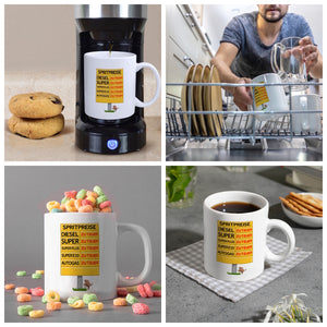 Spritpreise Anzeigetafel Kaffeebecher für Autofahrer