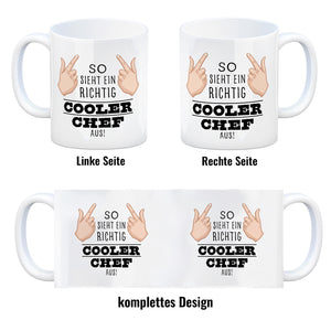 So sieht ein richtig cooler Chef aus Kaffeebecher für die Arbeit