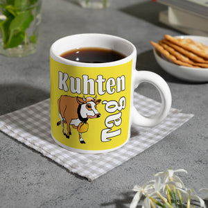 Kuhten Tag Kaffeebecher mit Kuh zum Thema Bauernhof