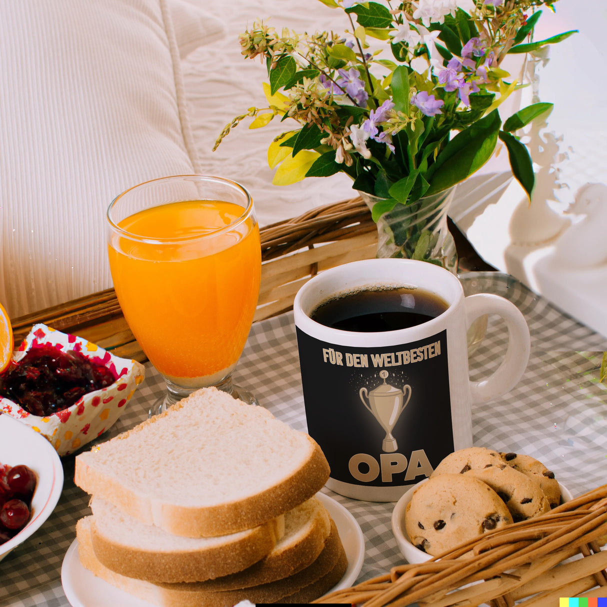 Für den weltbesten Opa Kaffeebecher mit Pokal