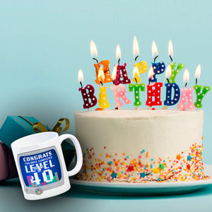 Witziger Kaffeebecher für den 40. Geburtstag mit Motiv: Gamer