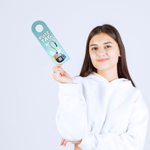 Türhänger für den Putztag mit Staubsauger Motiv
