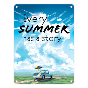 Every summer has a story Metallschild mit schöner Sommer Landschaft