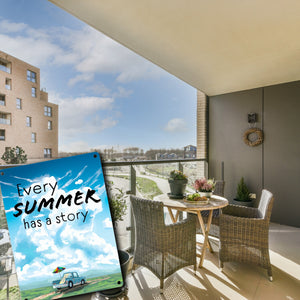 Every summer has a story Metallschild mit schöner Sommer Landschaft