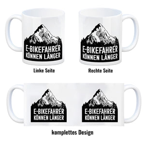 E-Bikefahrer können länger Kaffeebecher