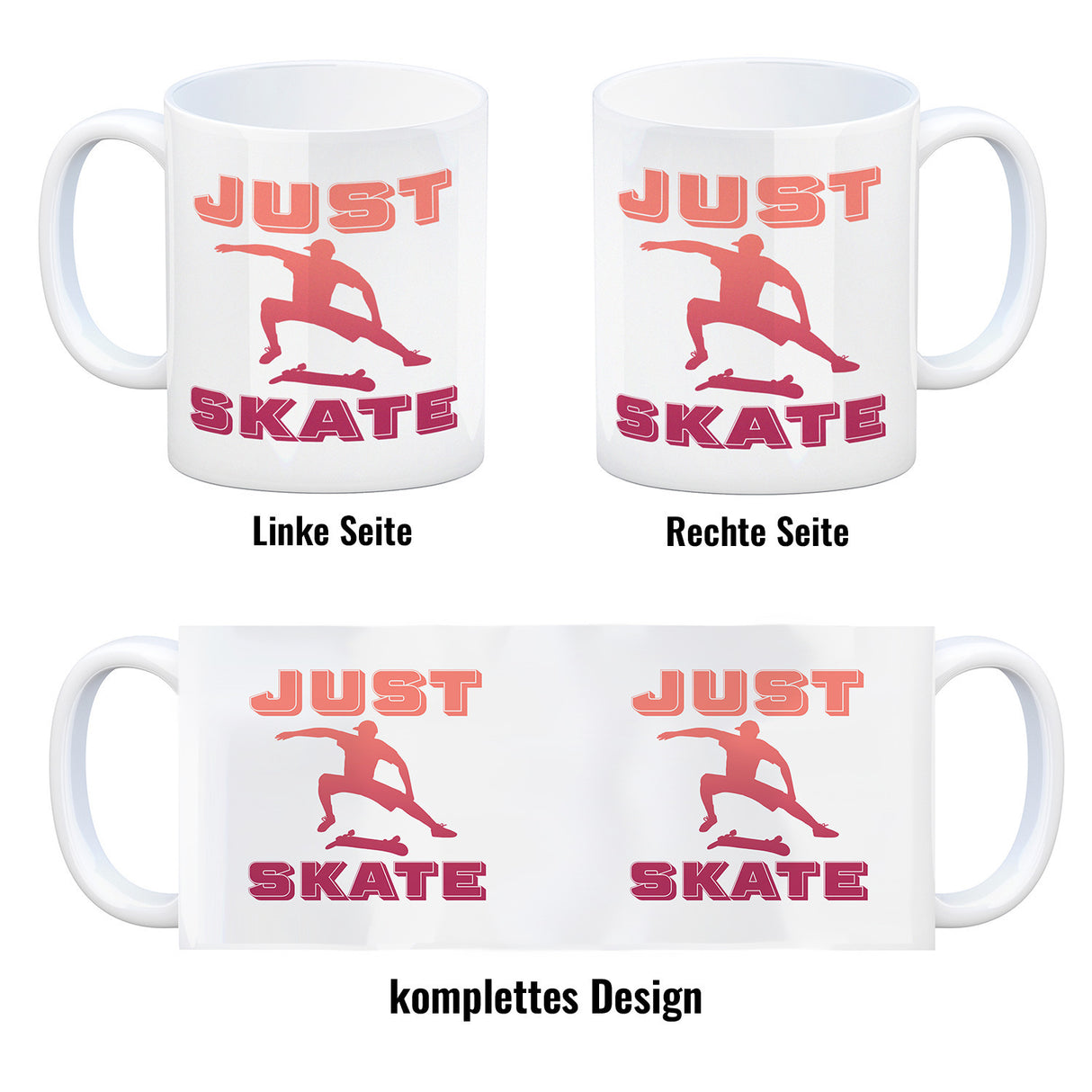 Just Skate Kaffeebecher für Skater