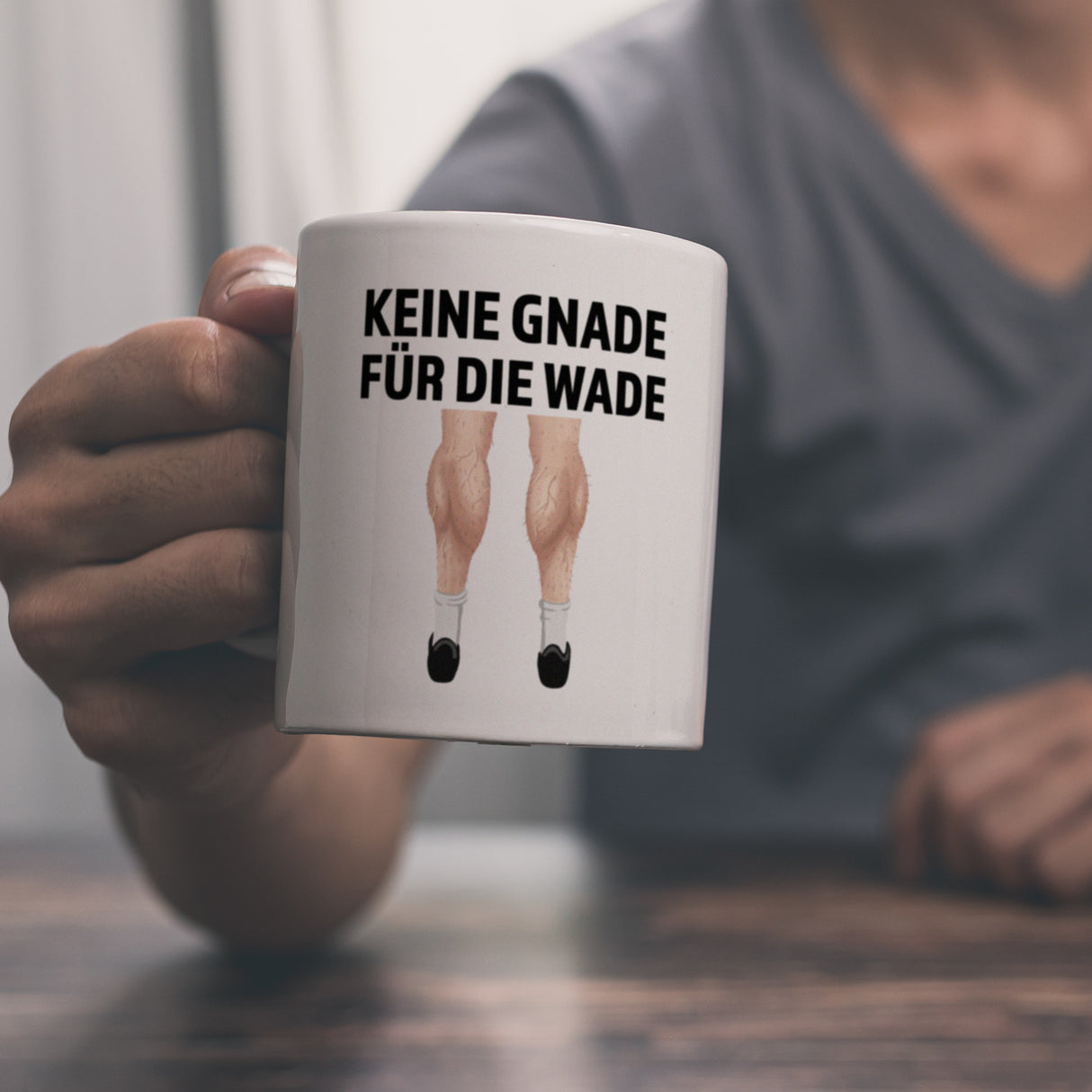 Keine Gnade für die Wade Kaffeebecher für Fahrradfahrer