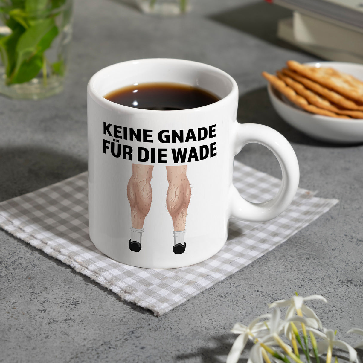 Keine Gnade für die Wade Kaffeebecher für Fahrradfahrer