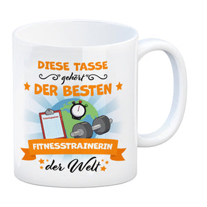 Beste Fitnesstrainerin der Welt Kaffeebecher