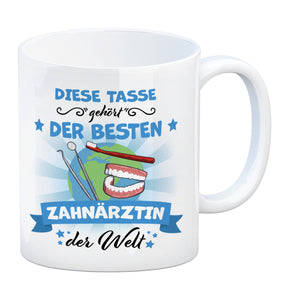 Beste Zahnärztin der Welt Kaffeebecher