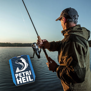 Petri Heil Angler Parkscheibe mit 2 Einkaufswagenchips