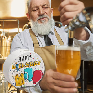 Happy Biersday Spardose mit Bier und Ballons