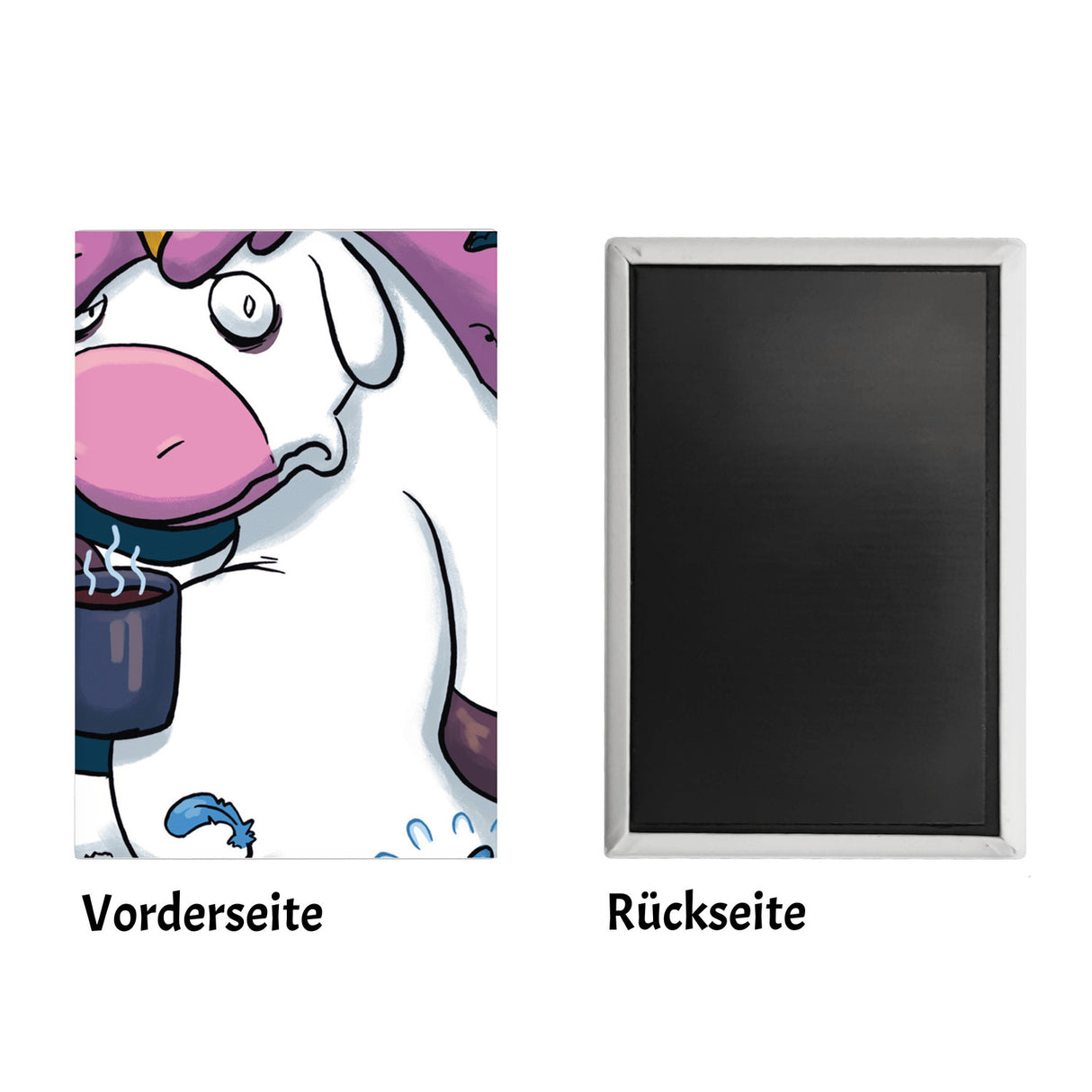 Der frühe Vogel kann mich mal Souvenir Magnet mit Einhorn-Motiv