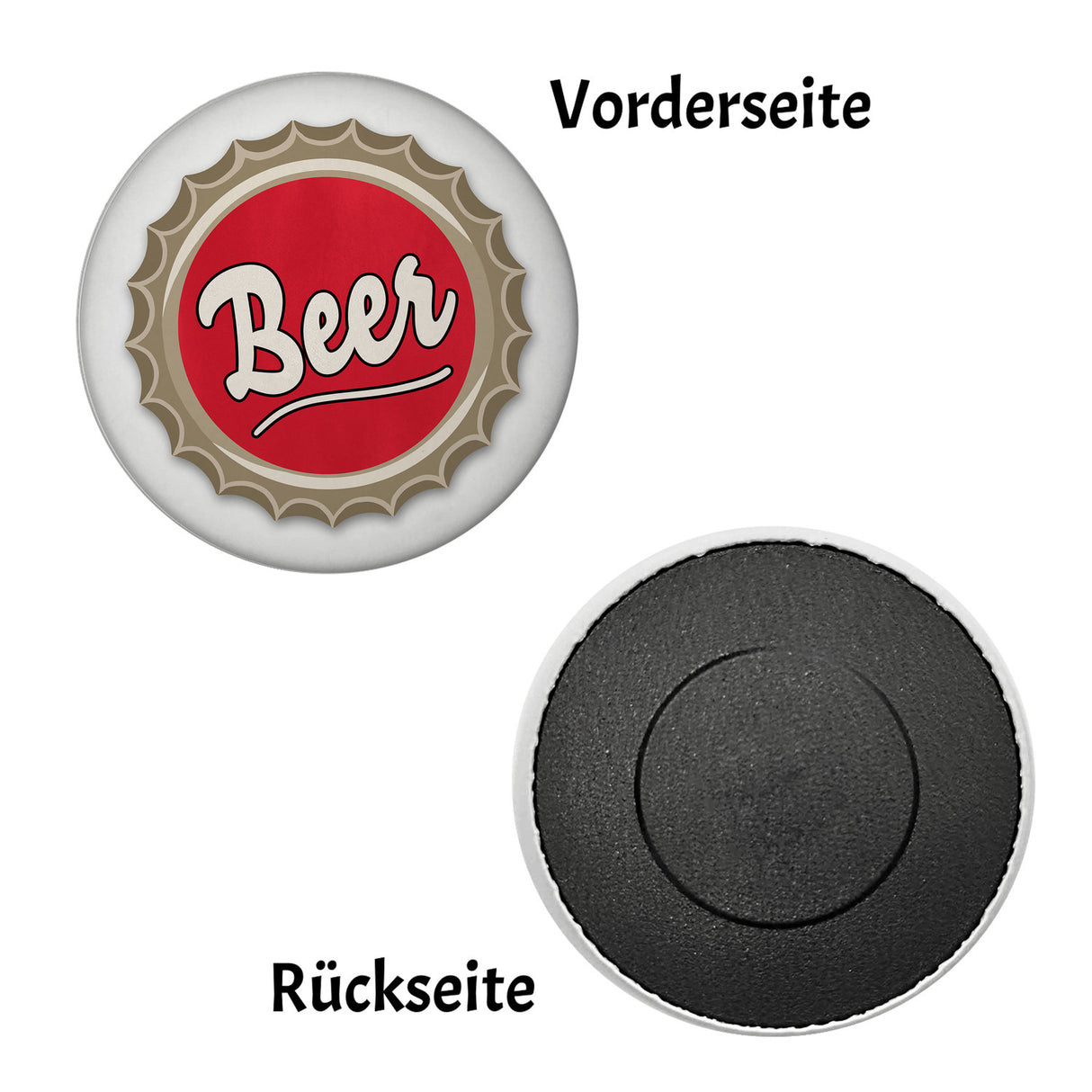 Beer Kühlschrankmagnet im Kronkorken-Design