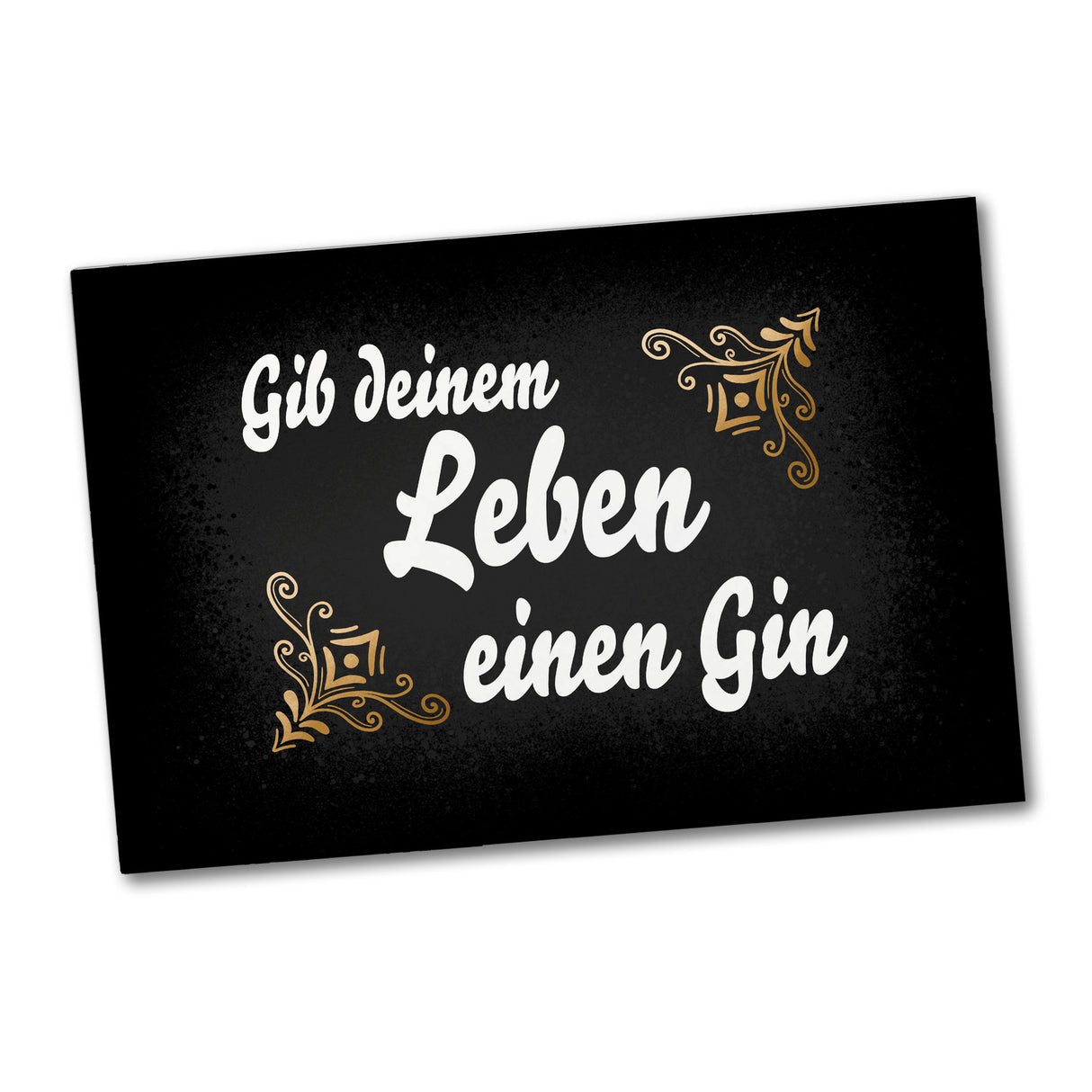Gib deinem Leben einen Gin Souvenir Magnet für Gintrinker