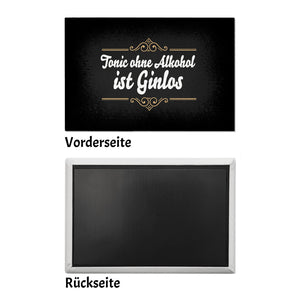Tonic ohne Alkohol ist Ginlos Souvenir Magnet für Gintrinker