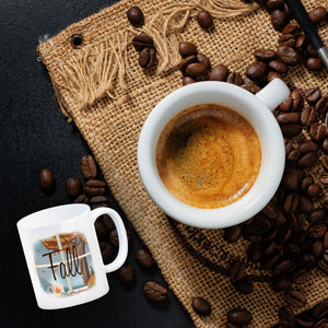 Fall Herbst Kaffeebecher mit herbstlichem Motiv