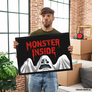 Monster Inside Halloween Fußmatte mit gruseligem Geist Motiv
