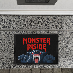 Monster Inside Halloween Fußmatte in 35x50 cm mit gruseligem Werwolf Motiv