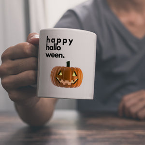 Happy Halloween Kürbis Kaffeebecher
