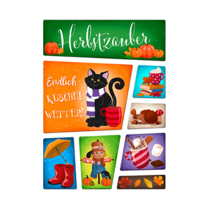 Herbstzauber Kühlschrankmagnete im 8er Set