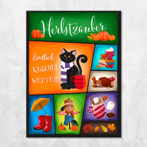 Herbstzauber Kühlschrankmagnete im 8er Set