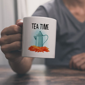 Tea Time Teekanne Kaffeebecher für den Herbst